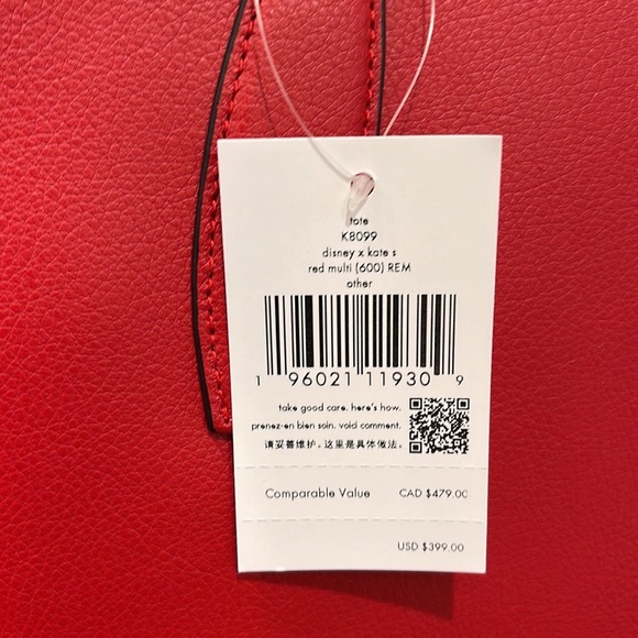 Kate Spade Disney X Kate Spade New York Cruella Tote Bag
Red Multi - Picture 8 of 16